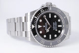 ROLEX 2021 NO DATE SUBMARINER CERAMIC STAINLESS STEEL 124060 BOX & PAPERS