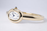 CARTIER 2024 YELLOW GOLD BAIGNOIRE MINI SIZE 16 WGBA0045 BOX & PAPERS $13,500
