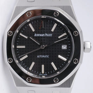 AUDEMARS PIGUET ROYAL OAK STAINLESS STEEL, PLATINUM BEZEL, SOGO & SEIBU ANNIVERSARY LIMITED EDITION 15300ST BOX & PAPERS