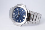 PATEK PHILIPPE NEW LADIES STAINLESS STEEL NAUTILUS BLUE DIAL 7118 BOX & PAPERS