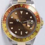 ROLEX 2004 TWO TONE GMT MASTER II ROOTBEER OYSTER 16713 WATCH ONLY