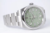 ROLEX 2025 NEW 41mm OYSTER PERPETUAL PISTACHIO DIAL 134300 BOX AND PAPERS $11,975