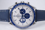 OMEGA NEW 2025 SILVER SNOOPY AWARD ANNIVERSARY SPEEDMASTER MOONWATCH COMPLETE SET BOX & PAPERS
