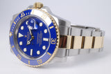 ROLEX 2010 SUBMARINER TWO TONE BLUE CERAMIC 116613 BOX & PAPERS