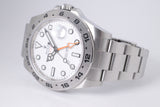 ROLEX 2020 42mm EXPLOER II POLAR WHITE DIAL MINT 216570 BOX & PAPERS $9,800