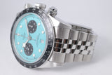 TUDOR NEW 2026 BLACK BAY CHRONOGRAPH FLAMINGO BLUE DIAL M79360N BOX & PAPERS