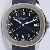 PATEK PHILIPPE NEW 2022 WHITE GOLD AQUANAUT BLUE DIAL "TIFFANY & CO" STAMPED 5168G BOX & PAPERS $189,000