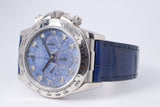 ROLEX WHITE GOLD ZENITH DAYTONA SODALITE DIAMOND DIAL WATCH & BOX 16519 $39,975