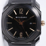 BVLGARI OCTO SOLOTEMPO BLACK DLC 102581 MINT, BOX SET $3800