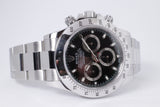 ROLEX 2014 DAYTONA STAINLESS STEEL BLACK DIAL 116520 NEAR MINT BOX & PAPERS