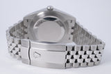 ROLEX 2023 DATEJUST 41 STAINLESS STEEL SMOOTH BEZEL BLACK DIAL 126300 JUBILEE BRACELET BOX & PAPERS $10,100