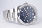 ROLEX 2024 36mm OYSTER PERPETUAL 126000 BLUE DIAL BOX & PAPERS