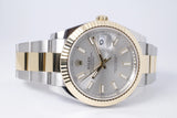 ROLEX NEW 2026 TWO TONE DATEJUST 41 SILVER DIAL OYSTER BRACELET 126333 BOX & PAPERS