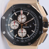 AUDEMARS PIGUET 2017 44mm ROSE GOLD ROYAL OAK OFFSHORE 26401RO BOX & PAPERS
