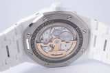 AUDEMARS PIGUET 41mm ROYAL OAK WHITE CERAMIC PERPETUAL CALENDAR 26579CB BOX & PAPERS $299,975