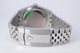 ROLEX 2025 DATEJUST 36 STAINLESS STEEL BLUE DIAL WHITE GOLD FLUTED BEZEL, JUBILEE BRACELET 126234 BOX & PAPERS $11,975