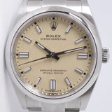 ROLEX 2025 NEW 36mm OYSTER PERPETUAL BEIGE DIAL 126000 BOX AND PAPERS