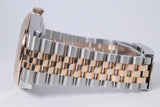 ROLEX 2023 DATEJUST 41 TWO TONE ROSE GOLD CHOCOLATE DIAMOND DIAL JUBILEE BRACELET 126331 BOX & PAPERS