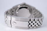 ROLEX 2025 DATEJUST 36 STAINLESS STEEL WHITE ROMAN DIAL WHITE GOLD FLUTED BEZEL, JUBILEE BRACELET 126234 BOX & PAPERS $10,500