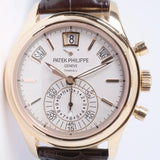 PATEK PHILIPPE x TIFFANY & CO. STAMPED ROSE GOLD ANNUAL CALENDAR 5960R BOX & PAPERS $105,000