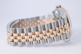 ROLEX DATEJUST 36 TWO TONE ROSE GOLD TUXEDO DIAL JUBILEE BRACELET 116231 BOX & PAPERS $11,975