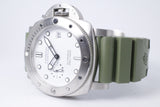 PANERAI SUBMERSIBLE QUARANTA QUATTRO BIANCO WHITE DIAL AUTOMATIC PAM01226 BOX & PAPERS $5,795