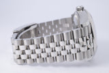 ROLEX 2025 DATEJUST 36 STAINLESS STEEL WHITE ROMAN DIAL WHITE GOLD FLUTED BEZEL, JUBILEE BRACELET 126234 BOX & PAPERS $10,500