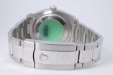 ROLEX 2006 DATEJUST 36 BLACK ROMAN NUMERAL DIAL SMOOTH BEZEL, OYSTER BRACELET 116200 BOX & PAPERS $6,500