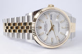 ROLEX NEW 2026 DATEJUST 36 TWO TONE WHITE DIAL JUBILEE 126233 BOX & PAPERS