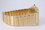 CARTIER 1989 YELLOW GOLD SANTOS GALBEE QUARTZ W20009C5 UNPOLISHED BOX & PAPERS