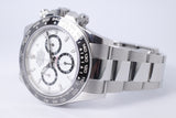 ROLEX DAYTONA STAINLESS STEEL & CERAMIC BEZEL WHITE DIAL 126500 BOX & PAPERS $34,500