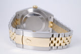 ROLEX 2021 DATEJUST 41 TWO TONE YELLOW GOLD & STEEL SLATE ROMAN WIMBLEDON DIAL JUBILEE 126333 BOX PAPERS $15,500