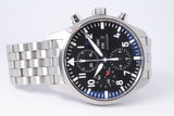 IWC 2025 PILOT CHRONOGRAPH BLACK DIAL AUTOMATIC STAINLESS STEEL IW377710  BOX & PAPERS $5,500