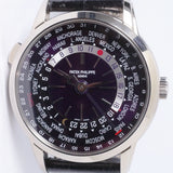 PATEK PHILIPPE WHITE GOLD WORLD TIME TOKYO EDITION PURPLE DIAL MINT 5330G BOX & PAPERS $104,500