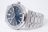 AUDEMARS PIGUET 2023 41mm ROYAL OAK BLUE 15510ST BOX & PAPERS