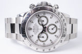 ROLEX 2009 DAYTONA STAINLESS STEEL WHITE DIAL 116520 BOX & PAPERS $22,500