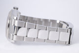ROLEX DATEJUST 36 STAINLESS STEEL WHITE GOLD FLUTED BEZEL BLACK DIAMOND DIAL OYSTER  BRACELET 116234 BOX & PAPERS $8,000