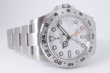 ROLEX 2020 42mm EXPLOER II POLAR WHITE DIAL MINT 216570 BOX & PAPERS $9,800