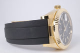 ROLEX 2023 YELLOW GOLD SKY DWELLER OYSTER FLEX BLACK DIAL 326238  BOX & PAPERS