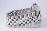 ROLEX 2025 DATEJUST 36 STAINLESS STEEL WHITE ROMAN DIAL WHITE GOLD FLUTED BEZEL, JUBILEE BRACELET 126234 BOX & PAPERS $10,500