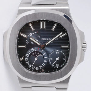 PATEK PHILIPPE 2020 NAUTILUS JUMBO MOONPHASE POWER RESERVE 5712 BOX & PAPERS