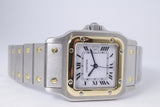 CARTIER TWO TONE SANTOS AUTOMATIC  REF 2961 BOX & PAPERS $4,250