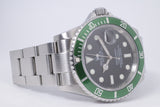 ROLEX GREEN SUBMARINER KERMIT 16610LV BOX & PAPERS