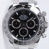 ROLEX 2024 DAYTONA STAINLESS STEEL & CERAMIC BEZEL BLACK DIAL 126500 BOX & PAPERS