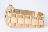 ROLEX ROSE GOLD DAY DATE 36 SUNDUST PINK ROMAN DIAL OYSTER BRACELET 118235 UNPOLISHED BOX & PAPERS