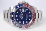 ROLEX 2022 WHITE GOLD GMT PEPSI BLUE DIAL 126719 BOX & PAPERS $33,975