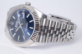 ROLEX 2022 DATEJUST 41 BLUE DIAL JUBILEE BRACELET 126334 WATCH ONLY $12,975