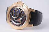 HARRY WINSTON ROSE GOLD OCEAN DUAL TIME BOX & SERVICE PAPERS