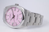 ROLEX NEW 2025 36mm OYSTER PERPETUAL CANDY PINK DIAL 126000 BOX PAPER