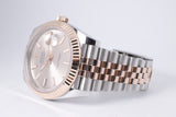 ROLEX  DATEJUST 41 TWO TONE ROSE GOLD SUNDUST DIAL JUBILEE BRACELET 126331 BOX & PAPERS $13,975